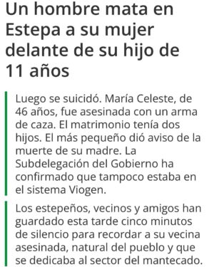 Leticia Dolera Instagram - Hoy es 25N y estas noticias son de esta semana: dos mujeres han sido asesinadas a manos de sus parejas, los jóvenes no identifican la violencia machista como tal,  aumenta la violencia sexual.

Hoy es 25N, el Día Internacional de la Eliminación de la Violencia contra las mujeres, un día para denunciar la violencia que se ejerce sobre las mujeres en todo el mundo y reclamar políticas en todos los países para su erradicación. 

Noticias como estas aparecen A DIARIO, en los periódicos, aunque ya no ocupen portadas.
Está claro que estamos viviendo un repunte de la cultura machista y en consecuencia, de la violencia machista. Resulta abrumador. Y las medidas públicas siempre parecen insuficientes, quizás también porque lo son.
Estamos ante una lucha histórica, no es fácil, el cambio es de raíz, es político, cultural, económico… pero por lo menos, NO NORMALICEMOS ESTA VIOLENCIA, no nos anestesiemos. Basta ya. #25noviembrediainternacionalcontralaviolenciamachista