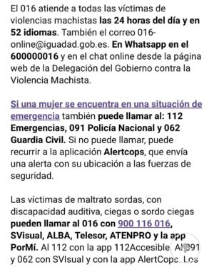 Leticia Dolera Instagram - Hoy es 25N y estas noticias son de esta semana: dos mujeres han sido asesinadas a manos de sus parejas, los jóvenes no identifican la violencia machista como tal,  aumenta la violencia sexual.

Hoy es 25N, el Día Internacional de la Eliminación de la Violencia contra las mujeres, un día para denunciar la violencia que se ejerce sobre las mujeres en todo el mundo y reclamar políticas en todos los países para su erradicación. 

Noticias como estas aparecen A DIARIO, en los periódicos, aunque ya no ocupen portadas.
Está claro que estamos viviendo un repunte de la cultura machista y en consecuencia, de la violencia machista. Resulta abrumador. Y las medidas públicas siempre parecen insuficientes, quizás también porque lo son.
Estamos ante una lucha histórica, no es fácil, el cambio es de raíz, es político, cultural, económico… pero por lo menos, NO NORMALICEMOS ESTA VIOLENCIA, no nos anestesiemos. Basta ya. #25noviembrediainternacionalcontralaviolenciamachista