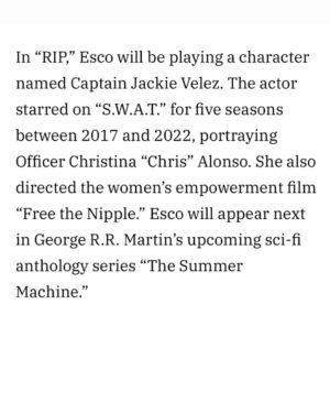 Lina Esco Instagram - excited for this one! ✨