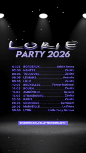 Lorie Pester Instagram - Vous avez été tellement nombreux à vouloir des places pour la première partie de la tournée que… ça ne pouvait pas s’arrêter là ! 💝

Je suis hyper heureuse de vous annoncer une suite pour 2026.

La mise en vente commence demain à 16h. 

J’ai hâte de vous retrouver et de partager ces moments magiques avec vous. 🤗

Merci merci ! 🙏
C’est grâce à vous qu’on peut rêver encore plus grand. 
À très vite ! 💋