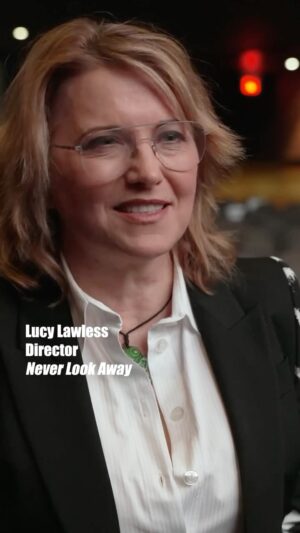 Lucy Lawless Instagram - @hotdocs_ back in May. So grateful for all the support along this journey. 🫶

#NeverLookAway 

Streaming everywhere