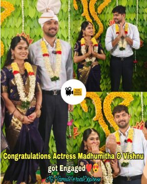 Madhumitha Instagram - Congratulations Actress Madhumitha & Vishnu got Engaged💍❤

Congrats @madhumitha_illayaraja

#MadhumithaVishnu #Engaged

#NenjathaiKilladhe #NeeNaanKadhal #KalyanaVeedu