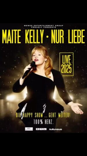 Maite Kelly Instagram - 🎤✨ Maite Kelly- NUR LIEBE - LIVE 2025! ✨🎤

Die Bühne ruft, die Herzen schlagen höher: Anfang 2025 kehrt Maite Kelly zurück auf die größten Bühnen Deutschlands – und das wird ein unvergessliches Erlebnis! 💫 Mit ihren ehrlichen, berührenden Songs und ihrer mitreißenden Bühnenpräsenz nimmt sie euch mit auf eine Reise voller Emotionen, Energie und Magie.

❤️ Erlebt die pure Magie – live und hautnah!
Von bewegenden Balladen bis zu explosiven Hits – Maite live ist Musik, die ins Herz trifft und Gänsehautmomente garantiert.

📅 Alle Termine im Überblick:
👉 30.01.25 – Erfurt, Messehalle
👉 31.01.25 – Stuttgart, Porsche-Arena
👉 07.02.25 – Rostock, Stadthalle
👉 08.02.25 – Magdeburg, GETEC-Arena
👉 09.02.25 – Köln, LANXESS Arena
👉 13.02.25 – Hamburg, Barclays Arena
👉 14.02.25 – Hannover, Swiss Life Hall
👉 15.02.25 – Freiburg, Sick Arena
👉 20.02.25 – Berlin, Uber Arena
👉 21.02.25 – Chemnitz, Messe Chemnitz
👉 22.02.25 – Regensburg, Donau-Arena
👉 04.03.25 - CH Zürich, The Hall
👉 05.03.25 – Mannheim, SAP Arena
👉 07.03.25 – Leipzig, QUARTERBACK Immobilien Arena
👉 08.03.25 – Bielefeld, Seidensticker Halle
👉 09.03.25 – Dortmund, Westfalenhalle

🎟️ Jetzt Tickets sichern – bevor es zu spät ist!
➡️ maitekelly.myticket.de

Lasst euch dieses Highlight nicht entgehen – seid dabei, wenn Maite die Arenen zum Strahlen bringt! 🌟

#MaiteKelly2025 #LiveErlebnis #MusikDieBerührt #EmotionenPur #Arenatournee #TicketsSichern #Unvergesslich