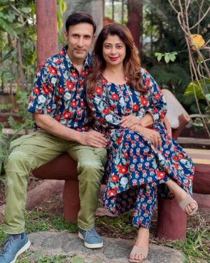 Malini Kapoor Instagram - Twinning in @erisha_brand ❤️💙
