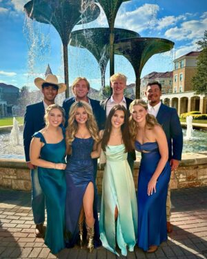 Mallory James Mahoney Instagram - First @tcutheta formal in the books! Boots & Blues Formal 👢🩵📚
#Sorority
#formal 
#collegelife
#longdressformal