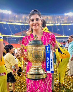 Malti Chahar Instagram - We will miss you CSK family💛
It all started in 2018! And we got immense love from the csk family! 7 years of this beautiful journey and three trophy winning moments! 
I will always cherish all these moments and unconditional love I got from you people.
My heart will always belong to you! 💛

#yellove #whistlepodu #csk