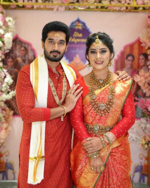 Manjula Paritala Instagram - #Marriage is a life long journey that thrives on love, trust, respect, communication, commitment, patience and companionship ❤️💞🧿
#jewellery @goyazsilverjewellery
