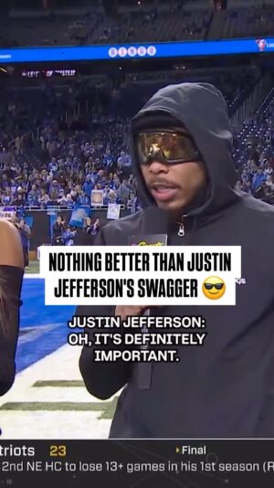 Maria Taylor Instagram - Justin Jefferson has the most elite confidence every time he steps out onto the field. 🔥