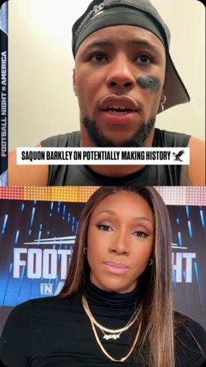 Maria Taylor Instagram - “I made the best decision of my life.”

Safe to say Saquon Barkley is happy to be a Philadelphia Eagle.