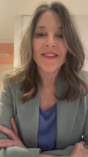 Marianne Williamson Instagram - Politics isn’t just about “data”. 
It’s about inspiration, excitement, and audacity! 
That’s what the Democratic Party needs and that is what I’ll bring as DNC Chair.

Learn more at Marianne4DNC.com