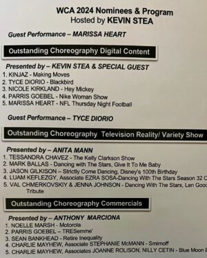 Marissa Heart Instagram - World Choreography Awards 2024 🤍🏆

I am in complete awe. What a way to end 30 and start this new trip around the sun ! 🎈☀️ I feel like I’m living in a dream 💭🌙

One week ago tonight was one of the most magical nights of my life.  It was a full night of inspiration, dance, power, support, and LOVE.  I’m still on cloud 9 and I don’t think I’m coming down ☁️🥹✨

I had the opportunity to attend the WCA’s as not only a nominee under the Digital Content category for the second year in a row.. but I was presented the opportunity to choreograph and perform in the opening number !  Honored is an understatement 🤍🙏🏻

The amount of talent, passion, and creativity in the room was as electric as ever.  It left me feeling so inspired to create even more magic and grow as a creative.  I have chills ⚡️

Thank you so much @worldchoreographyawards, @wallsallen, & @ratliffsmomr5 for having me and putting together this marvelous evening, my absolutely remarkable family for their genuine unconditional love and support since I came into this world, my beautiful IAE family @iartistent for believing in me from when I first moved to LA 20 years ago to pursue my dreams, my gorgeous dancers for their passion, professionalism, & pure souls, the iconic @kevinstea for being a part of this piece and being the perfect host for the entire evening, and my beautiful @tiffanyjohnson for the opportunity to choreograph this project for NFL Thursday Night Football.  You all play such a significant part in my life and I am so grateful 🙏🏻🙌🏻

Cheers to 31, to endless inspiration, to infinite growth, to DANCE and all it has blessed me with, to unforgettable moments, to memories that I will cherish forever.  I am so grateful and the happiest lil bean.  Happy birthday baby Riss, you should be so proud of yourself.  I do it for you, babygirl xx 🤍🥂✨