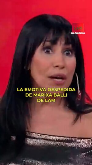 Marixa Balli Instagram - ❤ La EMOTIVA DESPEDIDA de Marixa Balli de LAM

Mirá la nota completa en el canal de YouTube de América TV 📺

#LAM por #AméricaTV