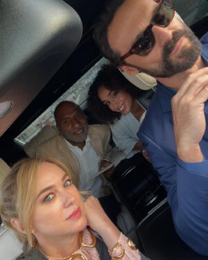 Marta Hazas Instagram - Hoy estrenamos CULPA TUYA 🎥 Los Leister nos vestimos de gala para la ocasión. A disfrutarla en @primevideoes y resto de @primevideo mundial. 
Mi querido @ivansanchezz un gran marido para la ficción y mejor amigo para la vida real. Os dejo algunas fotitos del rodaje inéditas 
Qué lujo ser Rafaela en esta trilogia. Gracias!!!
.
#culpatuya @pokeepsie_films @domingodireccion @carolinabang @alexdelaiglesia @itsnicolewallace @goyatoledo @evaruiz