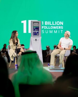 Marwa Karam Instagram - Bridging the gap between athletic excellence and brand empowerment with @jaantastic at the @1billionsummit 🔥 What an incredible session with a full house! Grateful to my @redbulluae family for the trust ♥️