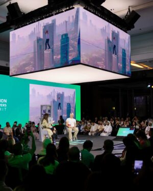 Marwa Karam Instagram - Bridging the gap between athletic excellence and brand empowerment with @jaantastic at the @1billionsummit 🔥 What an incredible session with a full house! Grateful to my @redbulluae family for the trust ♥️
