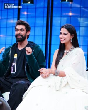 Meenakshi Chaudhary Instagram - Ending the year on the perfect note with them in your watchlist 😉 

#TheRanaDaggubatiShowOnPrime, new episode every Saturday

@thespiritmedia