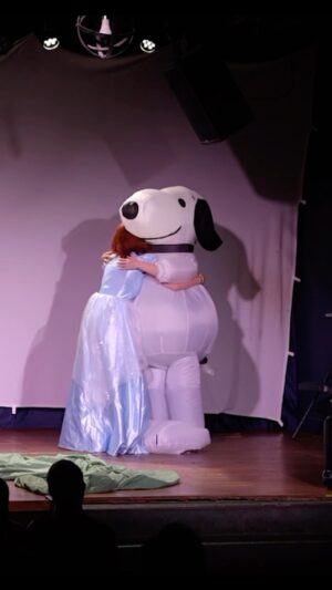 Megan Bitchell Instagram - EPIC Cinderella DESTROYS Fairy Godmother #sketchcomedy #comedy #improv #livecomedy