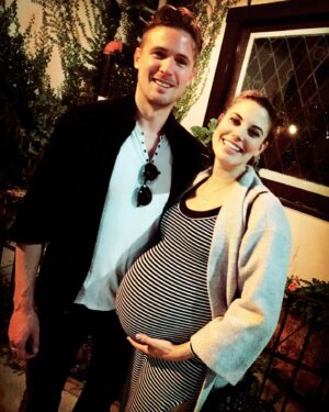 Meghan Ory Instagram - Throw back Thursday #babies #babydaddy @johnny_reardon_ is the best 🥰🥰. #momlife
