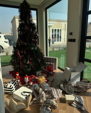 Mina Al Sheikhly Instagram - Merry Christmas 🎄🎁 

كل عام و انتو بالف خير مني و من عائلتي الصغيرة 🥹♥️ 

#myhappymoments #minasjourney