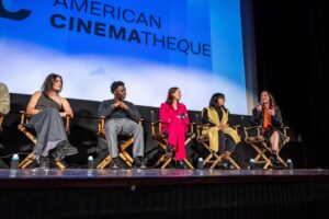 Mina Sundwall Instagram - thank you @am_cinematheque for having us ❤️ @graduatesfilm @futureoffilmisfemale 
📸 Chris Spurrell for American Cinematheque