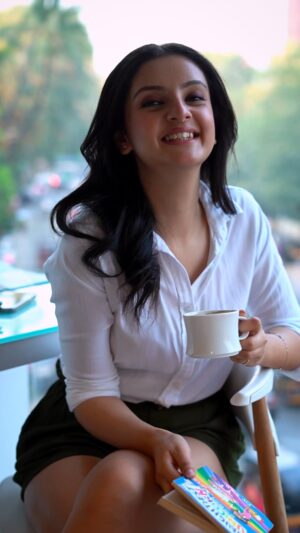 Mrinal Navell Instagram - Let time heal the parts of you that you couldn’t. Sometimes it takes more than you thought it would.
Breathe in a little, cupcake. The world ain’t coming down. ☕️🫶🏻
.
.
Shot by:- @immanuel_kingsley 
.
.
.
.

#insta #instagood #love #mrinalnavell #ootd #photography #photooftheday #fyp #reels #trending #reels 
(Trending, fyp, insta, photoshoot, photography, actor, mumbai , reels, love)