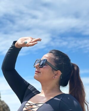 Mrudula Murali Instagram - ‘Coz Doctor said Iam Vit-D deficient! 🌊 🏖️