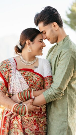 Mrunal Panchal Instagram - Sacred vows , endless love ❤️
.
.
Our wedding film by 🎥 @magicmotionmedia ✨
