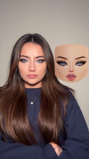 Mrunal Panchal Instagram - Roblox makeup recreation ✨