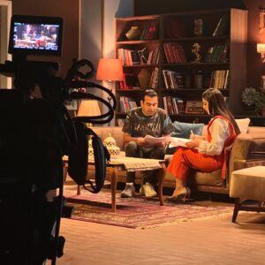 Nariman Al Saboury Instagram - ‏‎كواليس حامض حلو للمخرج المبدع @osama_alsharqi 
‏‎انتاج @awsstudiosofficial @mbciraqtv 
مدير انتاج @moaidzk