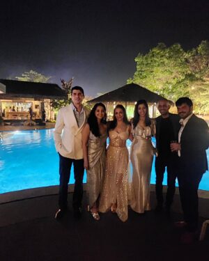 Nauheed Cyrusi Instagram - RIOT 🔥 
Outfit @sharnitanandwana ❤️ ( Thank you for making me this in record time...love you)
Rustom's suit @jeet_tailor ! The BEST in the bizzz
#funtimes #wedding #weddingseason #2024 #whatanight #friendship #love #fyp #explore #exploremore #destinationwedding #fullheart