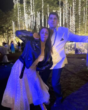 Nauheed Cyrusi Instagram - RIOT 🔥 
Outfit @sharnitanandwana ❤️ ( Thank you for making me this in record time...love you)
Rustom's suit @jeet_tailor ! The BEST in the bizzz
#funtimes #wedding #weddingseason #2024 #whatanight #friendship #love #fyp #explore #exploremore #destinationwedding #fullheart