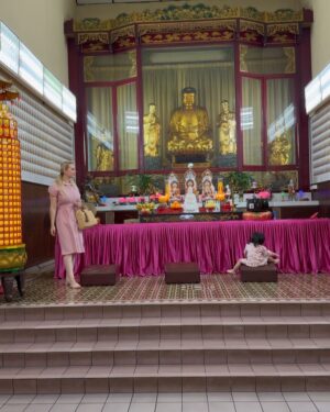 Nazanin Amiri Instagram - “Guan yin temple “ is a Chinese temple in Kuala Lumpur Malaysia 🇲🇾 (Buddhism Temple)
Buddhist and Taoist temples  have key differences in philosophy, structure, and practices:

1. Philosophies and Teachings
 - Buddhist Temple: Focuses on the teachings of Buddha, aiming for “nirvana” (freedom from suffering). Practices emphasize meditation, compassion, and understanding of the impermanence of life.
 - Taoist Temple: Based on the Taoist philosophy, which emphasizes harmony with the “Tao” (the natural flow of life). The goal is to achieve longevity and live in harmony with nature.

2. Structure and Design
 - Buddhist Temple: Typically features statues of Buddha, images from his life, and areas for meditation. The architecture is simple and serene.
 - Taoist Temple: Often more decorative, including shrines, gardens, and art related to nature, such as trees and rocks. It is dedicated to gods and spirits of nature.

3. Rituals and Worship:
 - Buddhist Temple: Includes prayer ceremonies, meditation, and offerings to Buddha. Incense and candles are used for purification and prayer.
 - Taoist Temple: Rituals often involve offerings to gods and spirits of nature, as well as dances and ceremonies aimed at achieving balance and harmony with nature.

In general, Buddhist temples focus on spiritual enlightenment and inner peace, while Taoist temples emphasize living in harmony with nature and the Tao.
(This article is written by Nazanin Amiri)
My dear Buddhism friend please support your religion by adding this post to your story ❤️

@nazaninamiri_official 

#buddhism #buddha #chinesetemple