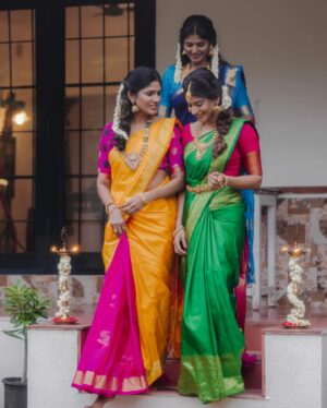 Niranjani Ahathian Instagram - Happiness ♥️♥️♥️

Inframe : @itsvg @kanithiru10 @niranjani_ahathian 
Decor : @zigzagdecors 
Makeup : @kaviyaartistry_off
Video & concept : @styl_by_prathi 
📸: @kavinilavan_filmmaker @karthikha_photography 
Assist : @ranjith_ranil @priyadharshan_07 
Tone : @bunk_hairy 
#karthikha_photography