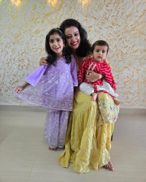 Nisha Krishnan Instagram - With Diwali just around the corner, our family is diving into the traditions that make this festival so special. It’s all about spreading joy, creating memories, and embracing our rich cultural heritage. We’ve already begun shopping for the festivities, and for my little ones, FirstCry is my ultimate go-to for stylish and comfy children’s fashion.

This year, I was on the lookout for an outfit that beautifully blends tradition and comfort. Samaira loves purple and insisted on having a purple color outfit for Diwali. And I was wondering what I could get for my son Amar who is just 1 year old ! I found just what I envisioned on FirstCry! The gorgeous embroidery and unique embellishments not only capture the festive spirit but also allow my children to enjoy the celebrations freely. Dressing up in ethnic wear during Diwali is a lovely way to honor our culture ❤️ 

My little ones were thrilled to try it on and are already excited to show it off this Diwali ! Also I want to share my excitement with you —use my personalized code  NishaDW1  for 50% off fashion and 45% off everything else. Let’s make this Diwali unforgettable!

#firstcrywalidiwali24 #firstcrywaliDiwali #firstcryindia #firstcry #FussNowAtFirstcry #firstcryfashion #kidsfashion #nishaganesh