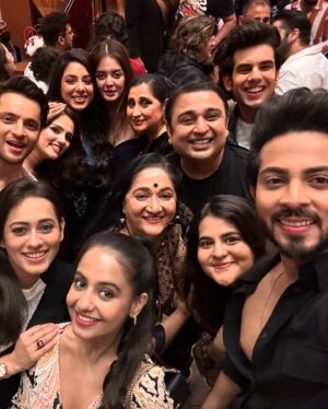 Nishi Saxena Instagram - An unforgettable night celebrating two milestones! 🎉 Happy Birthday to our amazing director, @romeshkalra sir and huge congratulations to Raj Sir on the grand launch of Sardarji Haveli! 🥂 Thank you, @rajan.shahi.543 sir for hosting such a wonderful evening..It was so heartwarming reuniting with everyone..Blessed to be a part of the DKP family! ❤️✨