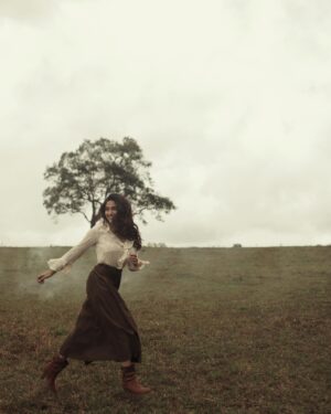 Nishvika Naidu Instagram - Daughter of the Wild♥️

She dances with the wind, a rhythm untamed,
Her heart beats bold, her spirit unchained.
Eyes like the sunrise, a spark in her gaze,
She laughs with the rivers, she runs with the blaze.

Barefoot she wanders where no maps can lead,
A daughter of nature, of sky, and of seed.
Certain of purpose, in joy she will thrive,
In the arms of the wild, she feels most alive.

Free as the falcon, fierce as the sea,
She is her own story, her soul is the key.
A wild experience, a life to unfold,
Her heart is her compass, her spirit pure gold.

.
.
.
.
.
.
Captured and edited by @ajshetty 
Styled by @jess.vnx 
Make up and hair by @ika_.makeup_