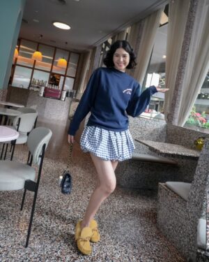Oranicha Krinchai Instagram - Gingham day @founds.official 💙