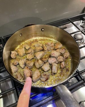 Paget Brewster Instagram - Bacongrease lamb.