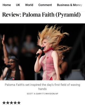 Paloma Faith Instagram - Mumma is just back from holidays and wanted to take a moment to look back at 2024. Not bad !!! 

Thank you to everyone who made it so very special x

1. A pic of my holidays to get your attention
2. @photobookmagazine cover by @mikeruizone 
3. With my new bestie (info to follow in 2025) @jamielaing 
4. Milfs are better off at @asda 
5. Was this cowboy hat in honour of @shaniatwain ? Of course it was! 
6. Woah a 5 star live review from @thetimes for @glastofest
7. Performing Pressure with @kojeyradical live
8. One of my favourite shows of the year - @Paulweller’s gig for Gaza at o2 Academy Brixton
9. I’ve posted this before but I’m doing it again @jamielateral just where I have him most of the time 
10. Unhinged mama on tour
11. @glastofest fam
12. My creative package deal :  @fredcox
13. Before going on stage at The Glorification of Sadness Tour
14. On stage at aforementioned tour ❤️