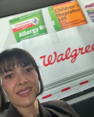 Patti Harrison Instagram - I was trying to get a picture with the Walgreens truck because it had a huge picture of all sorts of pill bottles on the side of it and I had never personally seen allergy medicine and vitamins represented THAT big before and felt excited and wanted to remember it. I thought “what if the pills inside the truck were that big?” My imagination kinda does that when I’m in flow-state. My strong sense of play retained in my adult life surprises. I was not able to get the pic I wanted. The truck was moving, as was the van I was in. Can you share this and get my message out? Send this to a relative who maybe has never met a transgending person and wants to know what we’re all like. Tell them we are all just like this.