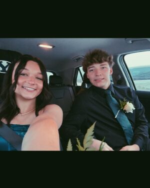 Peyton Evans Instagram - winter ball ‘25 with my cute boyfriend. thank you @lishxmxrie for these amazing pictures 🫶🏻