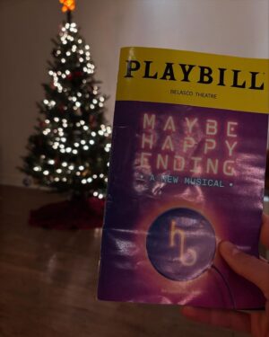 Phillipa Soo Instagram - @maybehappyending is a beautiful big blast of heart. Go see it IMMEDIATELY!!! I cried, I laughed. An original story that really reminded me that theater can be life changing and make us feel whole and human. Brilliant performances all around @darrencriss @helenjshen @marcuschoi11 @dezduron bravo 👏 thank you for this gift of theatre what an incredible evening ❤️