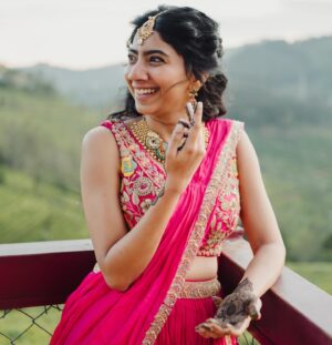 Pooja Kannan Instagram - This is a post for 3 very important and special people - Preeti , Sunita and Siddhi. The one thing I was nervous about from the beginning was my make up and hair because I am someone who has always held myself back due to fear of over doing it.  I would never feel like myself when I have make up or a different hairstyle and used to be extra conscious. But Sunita and Preeti were both saviours . They made me feel beautiful like never before. Though I had make up and a different hair do for all the events , I did not feel extra conscious and felt like different versions of me and was pampered during the process 🙈 Without them by my side, I would not have been able to be at ease during the most important event of my life. Thank you so much @preetisharma_mua and @sunita_hair !! ❤️

Though I don’t have a picture with @siddhi_p17 , thank you so much for helping Pallavi find the right outfits for me and I loved what you did with my reception saree! ❤️

@vivekkrishnanphotography