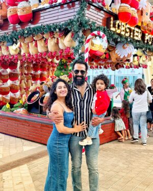 Pooja Ramachandran Instagram - Merry Christmas from our family to yours 🎄🎄🎄🎄🎄♥️

Our naughty little Santa sends his love to all 🎅🏼

#love #blessings #light #besttimeoftheyear