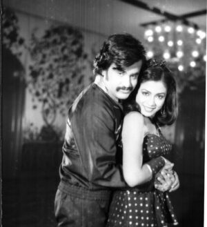 Poornima Bhagyaraj Instagram - Throwback on old favourite pictures with our one and only #superstar our very own #rajnikanth sir from #thangamaganmovie .Happy birthday dear  #rajni sir. Wishing you lots of peace and happiness and good health🌺