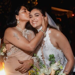 Poornima Indrajith Instagram - @keerthysureshofficial  Kitty and Thattil @antonythattil , you guys have my heart ! I love you so much and will always have you in my prayers .  Here’s to the most cutest couple, to the most romantic story, to the most  beautiful wedding and to the perfect beginning 🥂✨♥️🧿