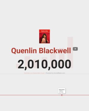 Quen Blackwell Instagram - 2 MILLION OF Y’ALL??? I mean… are you guys OKAY?? I’m just sitting here completely blown away. You guys have given me a life full of creating any and everything I’ve ever dreamed of. Thank you for being here, for sticking with me through all the laughs and chaos. It means everything to me that we’ve built this weird sacred corner of the internet together. I’m so grateful for each of you, and I feel so blessed to have a life where my job is to bring some joy to you all. AMENNNN. Here’s to the next chapter—2 MILLION SUBSCRIBERS (wtf) and counting! Love you all more than I could put into words. The Quennissance is JUST BEGINNING… stay tuned 👀