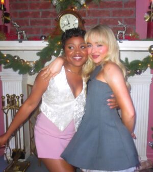 Quinta Brunson Instagram - Thank you to pop queen @sabrinacarpenter for having me on A Nonsense Christmas :) She’s such a star. 

now streaming on @netflix!