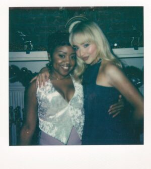 Quinta Brunson Instagram - Thank you to pop queen @sabrinacarpenter for having me on A Nonsense Christmas :) She’s such a star. 

now streaming on @netflix!