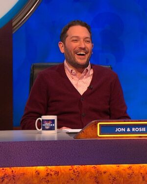 Rachel Riley Instagram - I know, I know. In real life Jimmy’s teeth are far less realistic than this. 

Happy New Year, Happy new Cats Does Countdown! New ep goes out tomorrow, Friday 9pm @channel4 

With Phil Wang, Jon Richardson, Joe Wilkinson, Rosie Jones and John Cooper Clarke in dictionary corner with Susie @wangpix, @jonrichardsoncomedian @gillinghamjoe @josierones @johncooperclarke @susiedent @jimmycarr 

See you soon for the lols 😘🥂

#comedy #catsdown #catscountdown